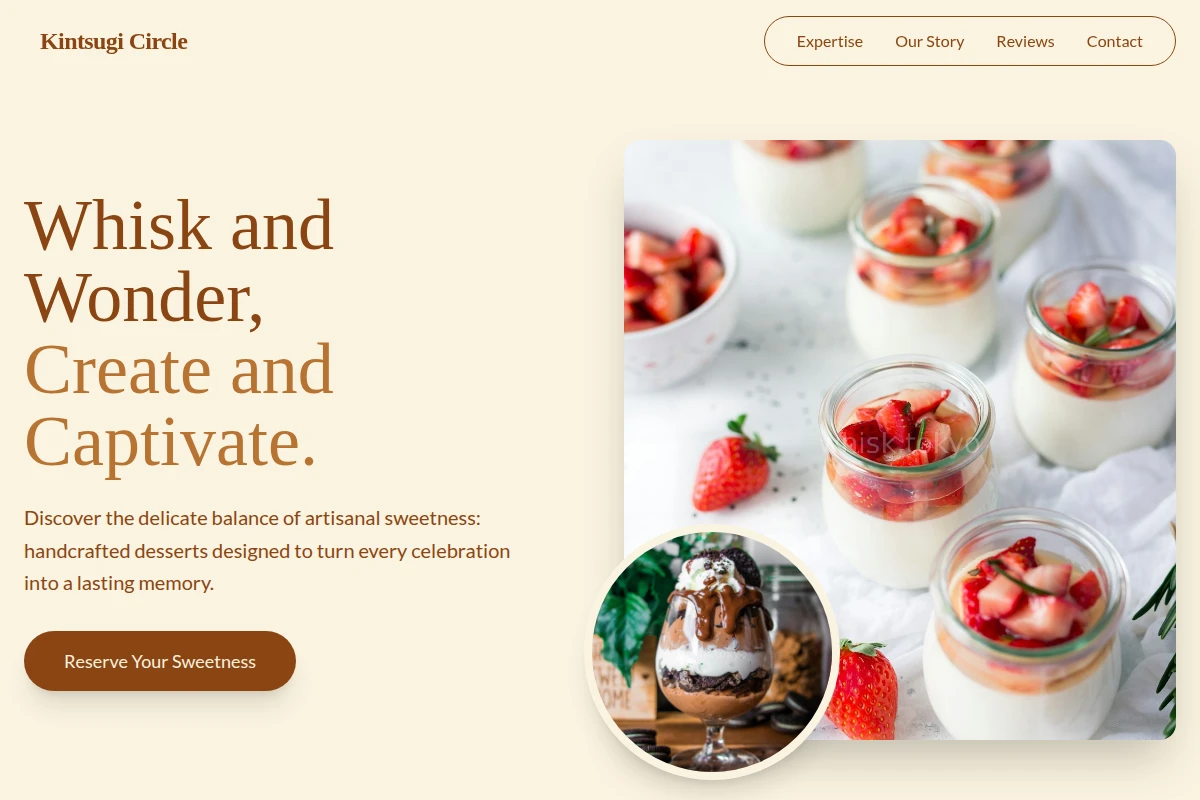 Dusting Dessert