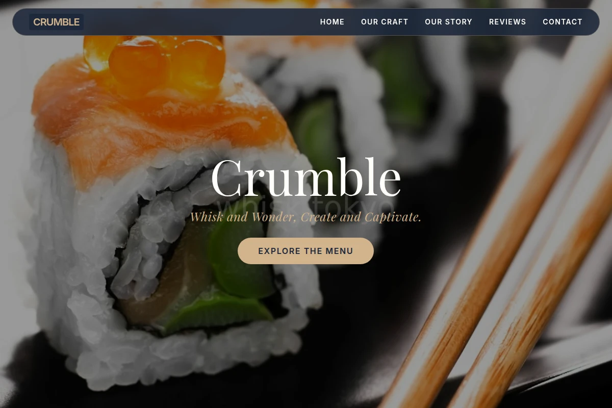 Crumble Japanese Food